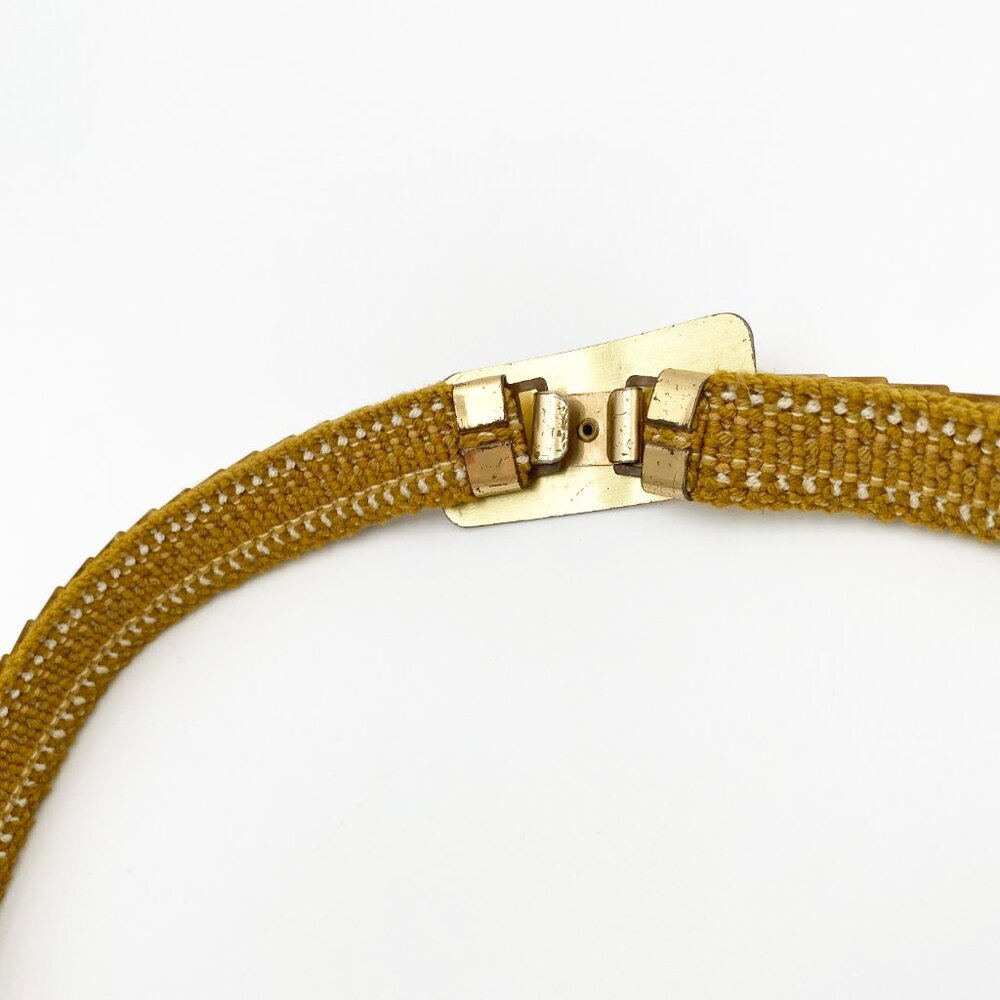 VINTAGE (c.1970) | Gold Plated Fish Scale Belt | GOOD! - Picture 5 of 6